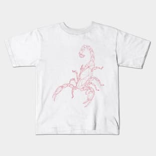 Scorpion 3D Red Kids T-Shirt